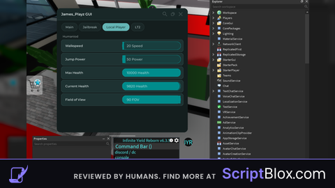 Game explorer workspace