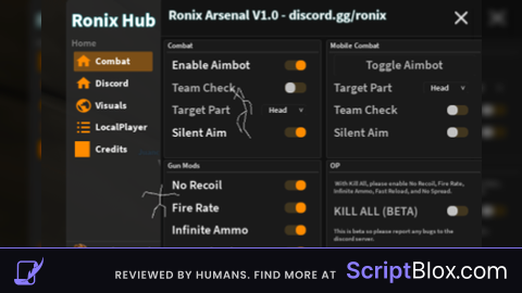 arsenal script so op