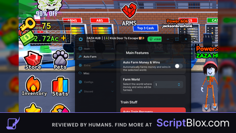ZAZA HUB KEYLESS SCRIPT INFINITE MONEY AND KEYS AND MORE