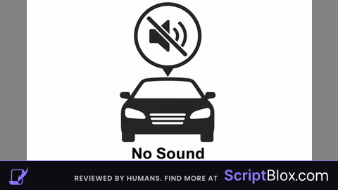 no sound car