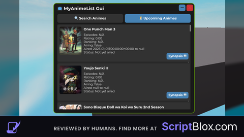 MyAnimeList GUI