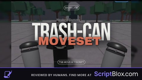 THE STRONGEST BATTLEGROUND TRASH CAN MOVESET OP