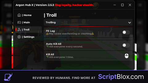 Argon Hub X OP Script