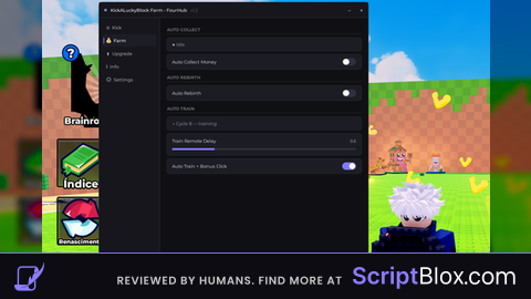 FourHub No Key AutoUpgrade AutoCollect AutoClike And MORE