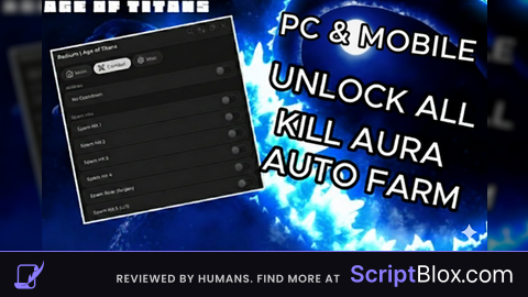 Age of Tltans Script UNLOCK ALL KILL AURA AUTO FARM