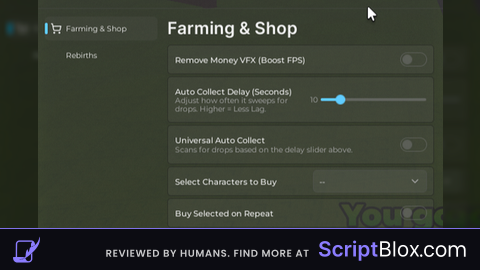 Billionaire Script  Auto farm Auto Rebirth Auto Buy