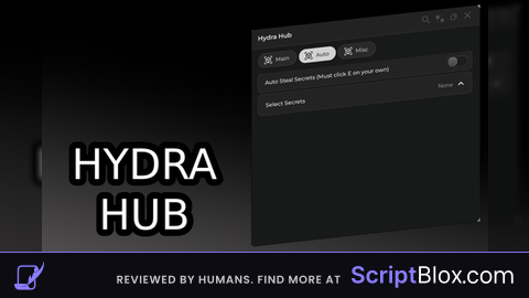 HYDRA HUB Steal A Object Show Script BETA