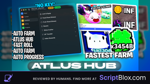 Keyless  Insta kill Auto Farm Everything Atlus Hub