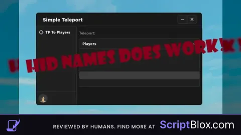Simple Player Teleport Scipt OPEN SOURCE