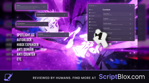 SpotlightGG KEYLESS JJS Scripthub 80 plus scripts
