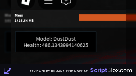 script to check health of models or name, click on a model