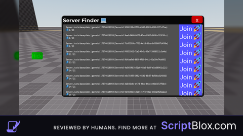 Low Server Finder GUI