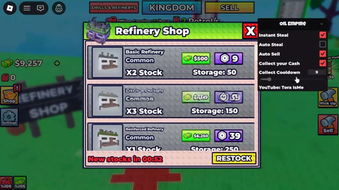 Oil Empire Script Instant Steal Auto Sell - Universal script preview