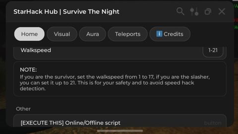 Universal Script ๐ | Survive the night โ Roblox Scripts | ScriptBlox