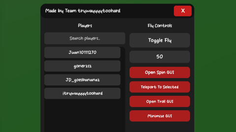 Universal Script 📌 | team trywayyyytoohard gui leaked — Roblox Scripts