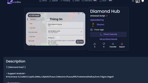 Universal Script 📌 | Src leaked Diamond Hub — Roblox Scripts | ScriptBlox