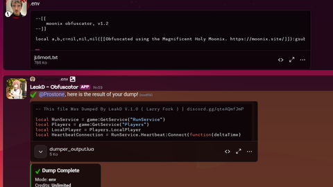 Dumper LeakD - Universal script preview