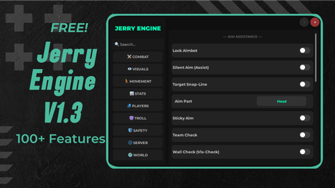 Jerry Engine Free V1.3 (Universal) - Universal script preview