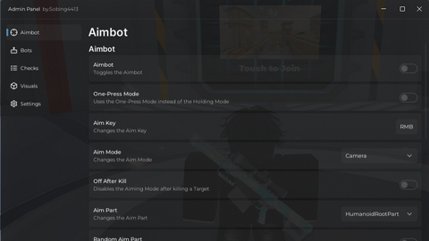 UNIVERSAL SHOOTER ADMIN PANEL NO KEY - Universal script preview