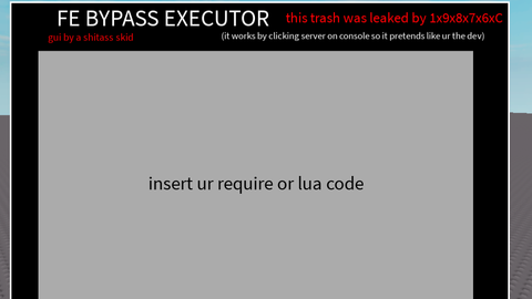 fe bypass executor trash leaked by 1exer - Universal script preview