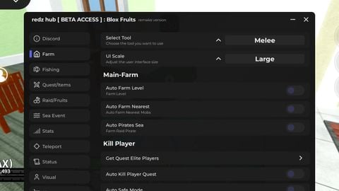 New redz hub - Universal script preview