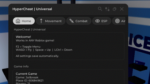 UNIVERSAL CHEAT MOD MENU - Universal script preview