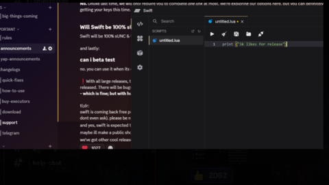 Swift Coming Back Good Free Executor - Universal script preview