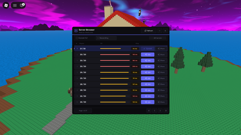 Server Browser - Universal script preview