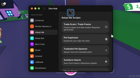 Zer0 Hub l TOP KEYLESS l A.DOPT M.E - Universal script preview
