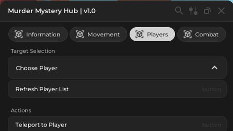 Murder Mystery Hub - Universal script preview