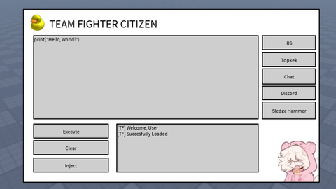 Team Fighter Citizen Fe Bypass GUI - Universal script preview