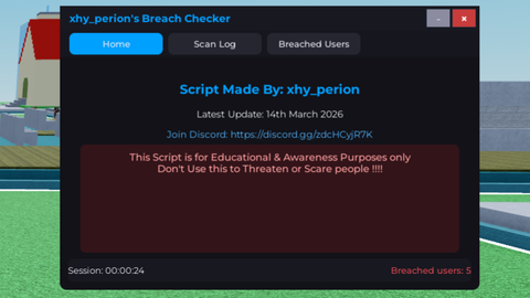 Hyperion Data Breach Scanner - Universal script preview