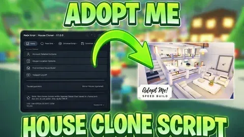 House cloner. V1 Keyless [USE BEFORE PATCHED] - Universal script preview