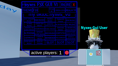 nyxes F3X gui original - Universal script preview