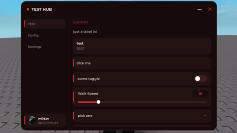 m0dzn ui library - Universal script preview