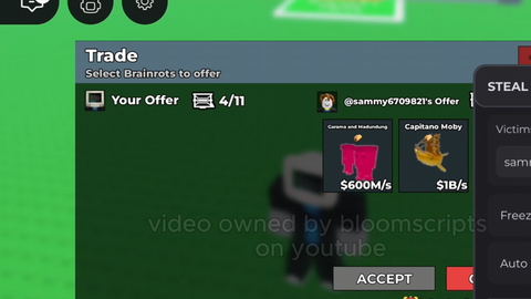 Freeze Trade script - Universal script preview