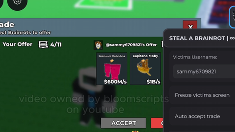 Simple Freeze Trade script - Universal script preview