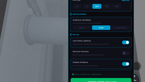 PHANTOM FPS BOOSTER - Universal script preview