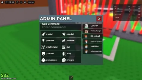 admin hub panel gui keyless free - Universal script preview
