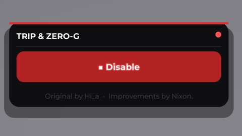 Zero Gravity Trip - Universal script preview