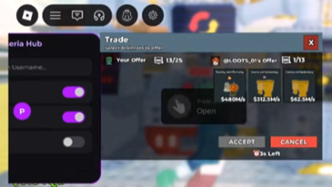 Freeze Trade script - Universal script preview
