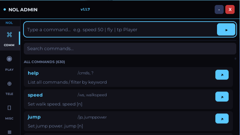 NoL Admin - Universal script preview
