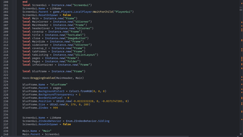 Kavo UI Mobile friendly UI drag and server side module load - Universal script preview