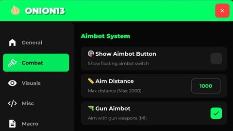 Onion 13 Aimbot - Universal script preview