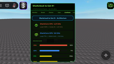 Sharkcloud 4s gen 9 plus - Universal script preview