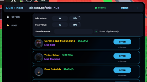 Duel finder - Universal script preview