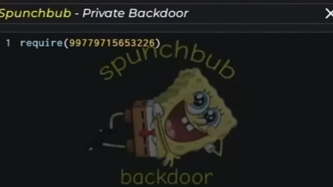 Spunchbub backdoor exucuter - Universal script preview