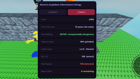 Nixon's Goofy Information Thingy - Universal script preview