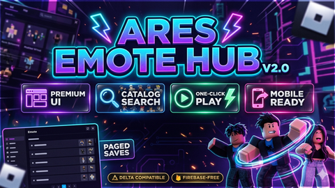 ARES EMOTE HUB - Universal script preview