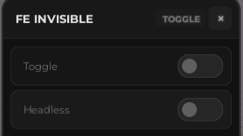 Rohax FE invisible and headless - Unknown script preview